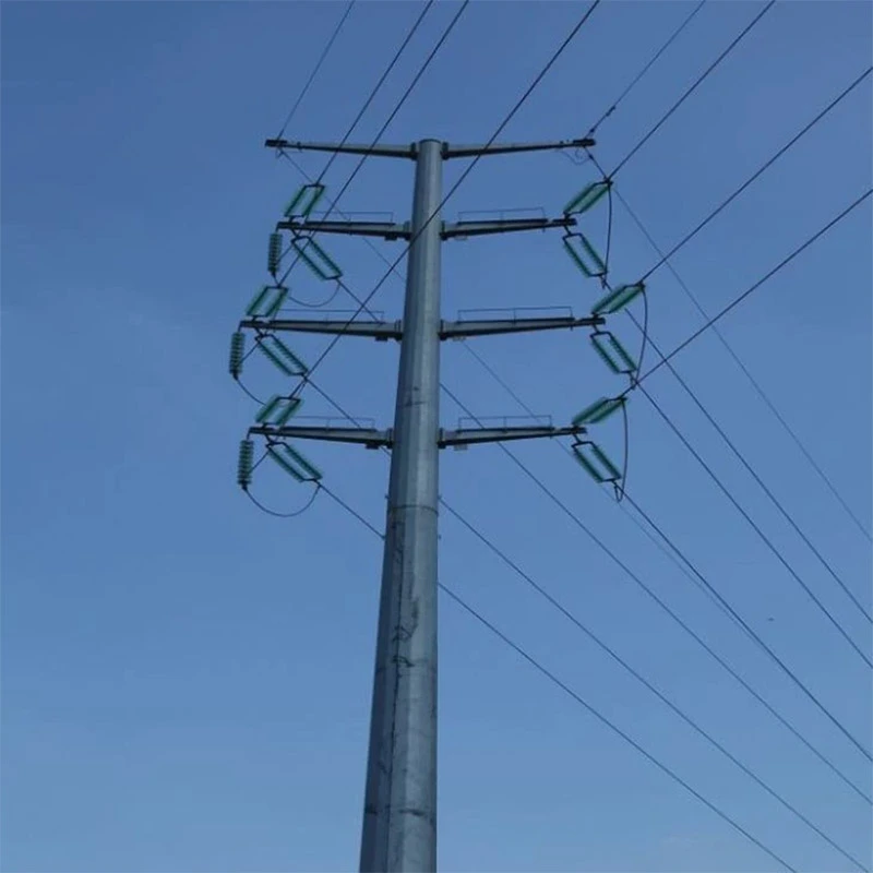 Elektrik xətti üçün 500kV şəbəkəli polad qüllə