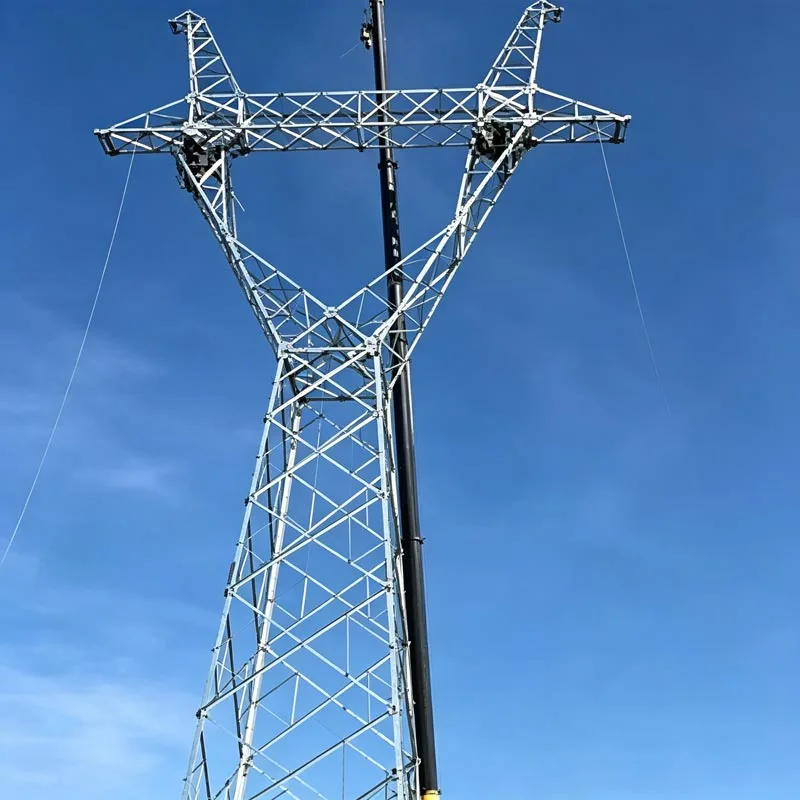 Sinklənmiş Bucaqlı Polad Elektrik Ötürmə Qülləsi
